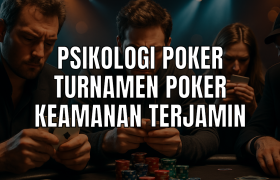 Pemain serius di turnamen poker menunjukkan psikologi poker.